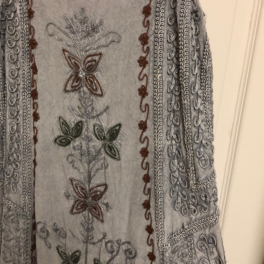 Grey Maxi Festival Renaissance dress OS